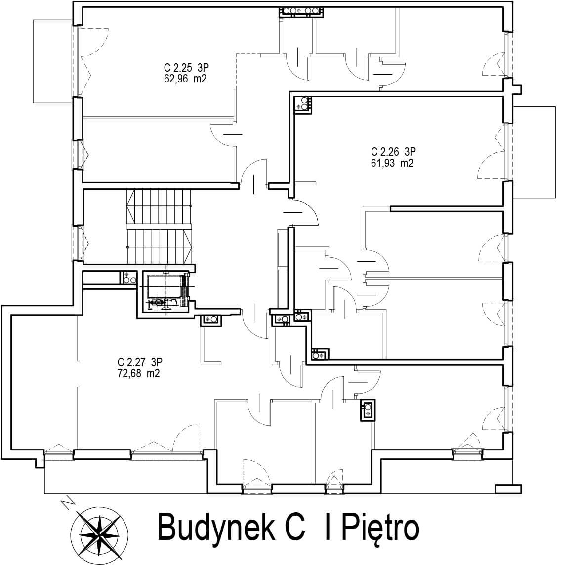 Osiedle Radnych 2 - Budynek C - Piętro 1