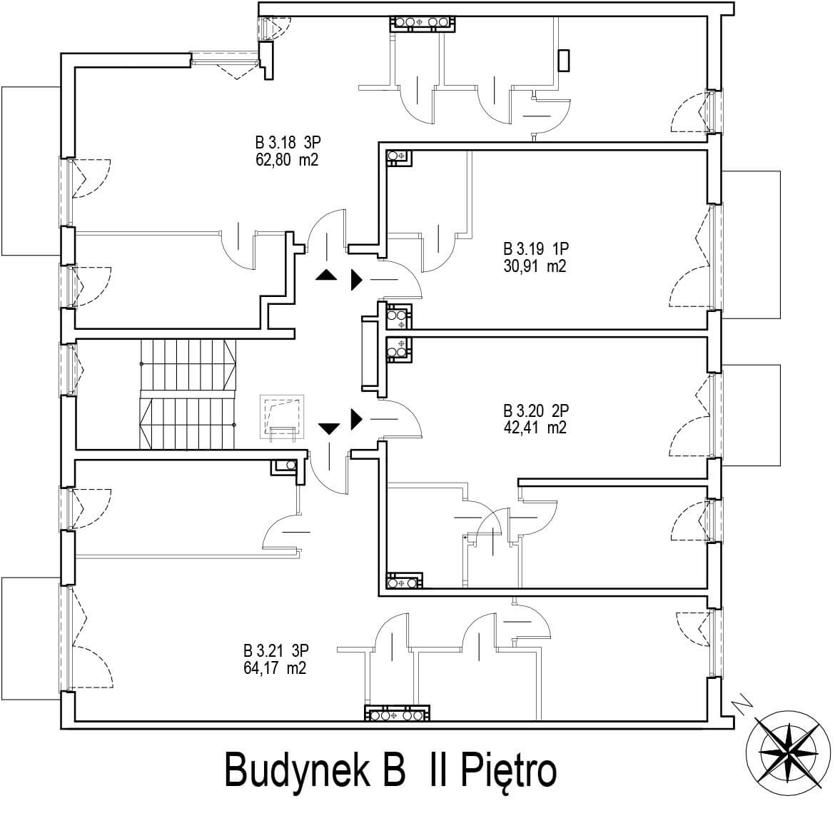 Osiedle Radnych 2 - Budynek B - Piętro 2