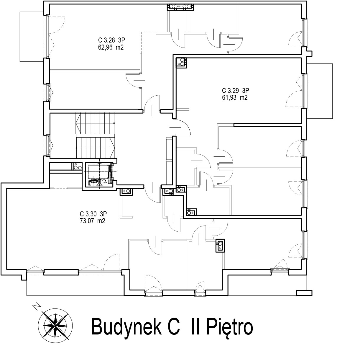 Osiedle Radnych 2 - Budynek C - Piętro 2